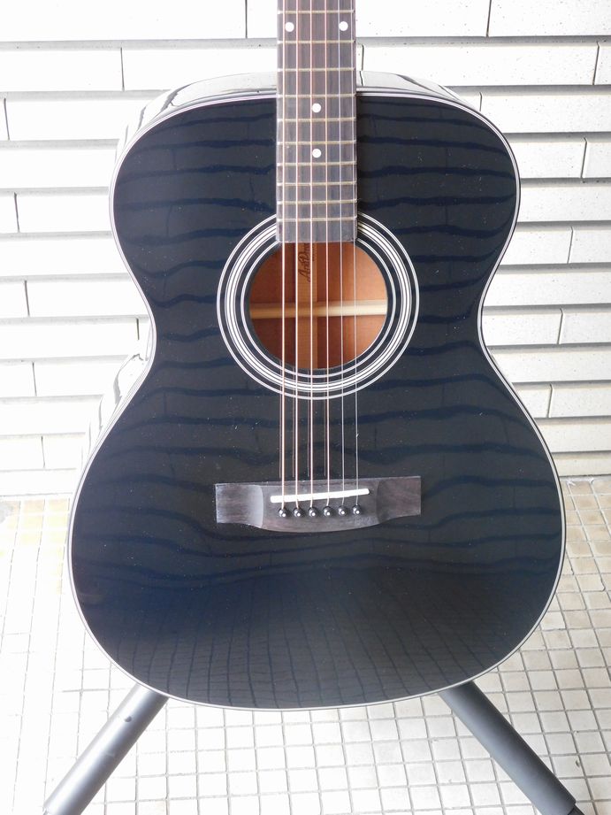 新品　アウトレット　ARIA アリア AF-201 BK アコースティックギター ソフトケース付き