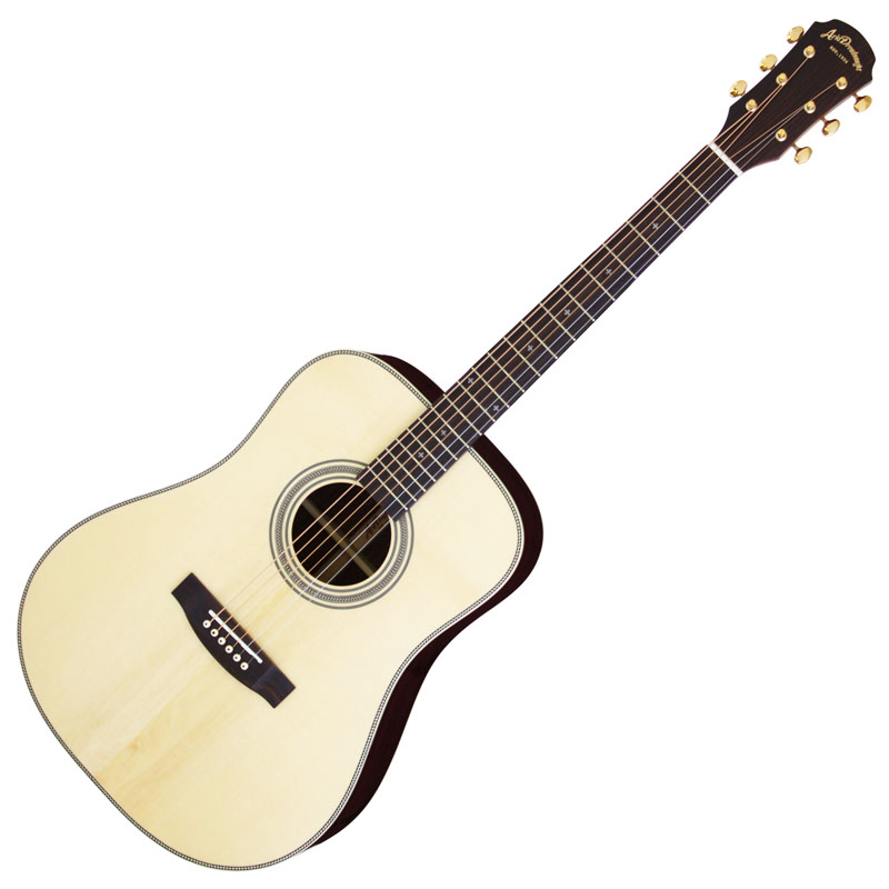 新品　ARIA DREADNOUGHT アリアドレッドノート AD-515 Natural アコースティックギター　ソフトケース付き