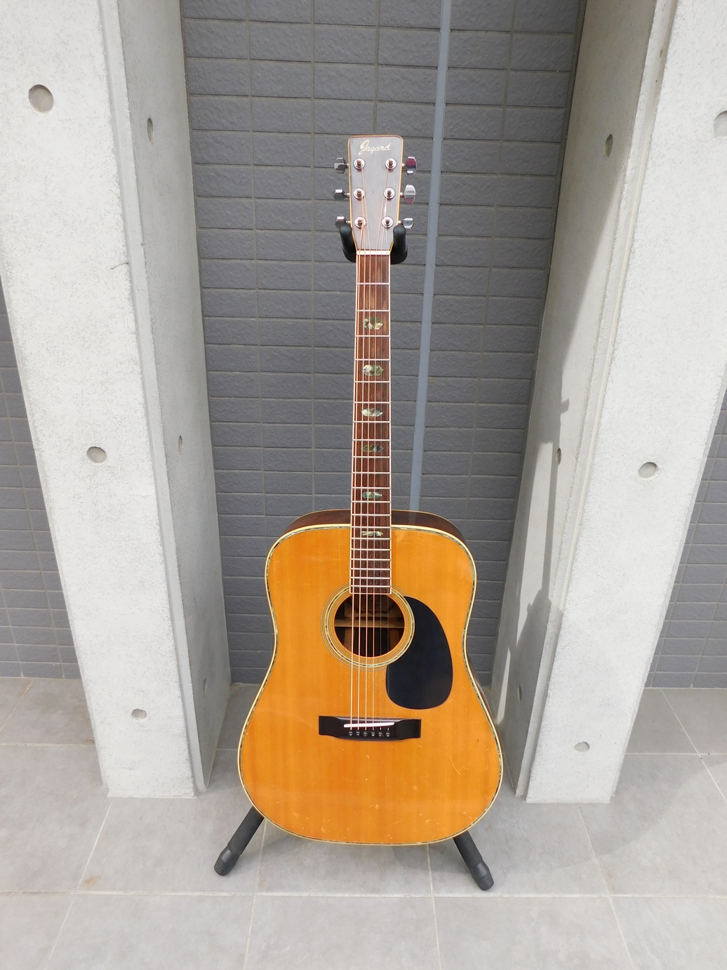中古　ジャンク　Jagard　ジャガード　JD-800 アコースティクギター　ソフトケース付き