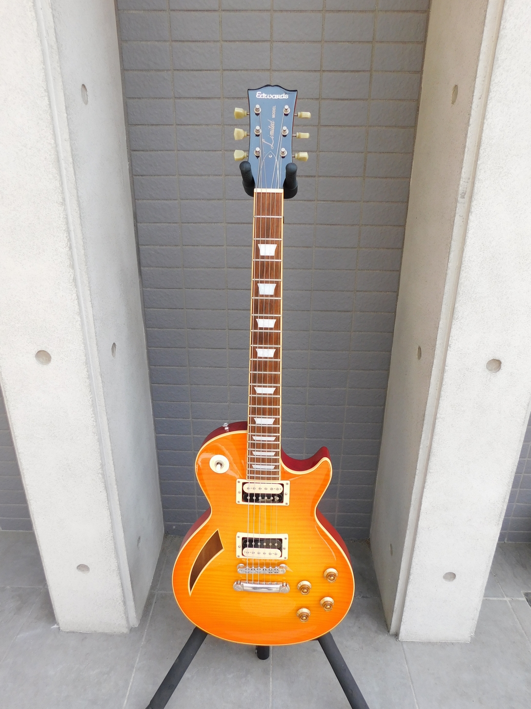 中古 EDWARDS エドワーズ E-LP-90SD/SH ギグバック付き