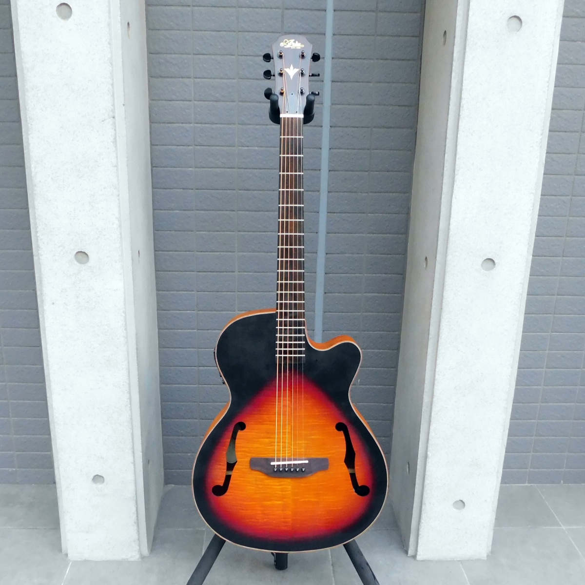 中古　ARIA アリア FET-F2 BS Fホール エレアコ ソフトケース付き