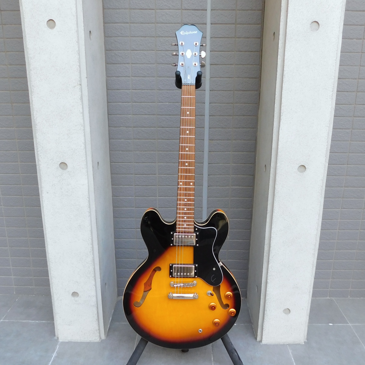 中古　Epiphone エピフォン Dot セミアコ ソフトケース付き