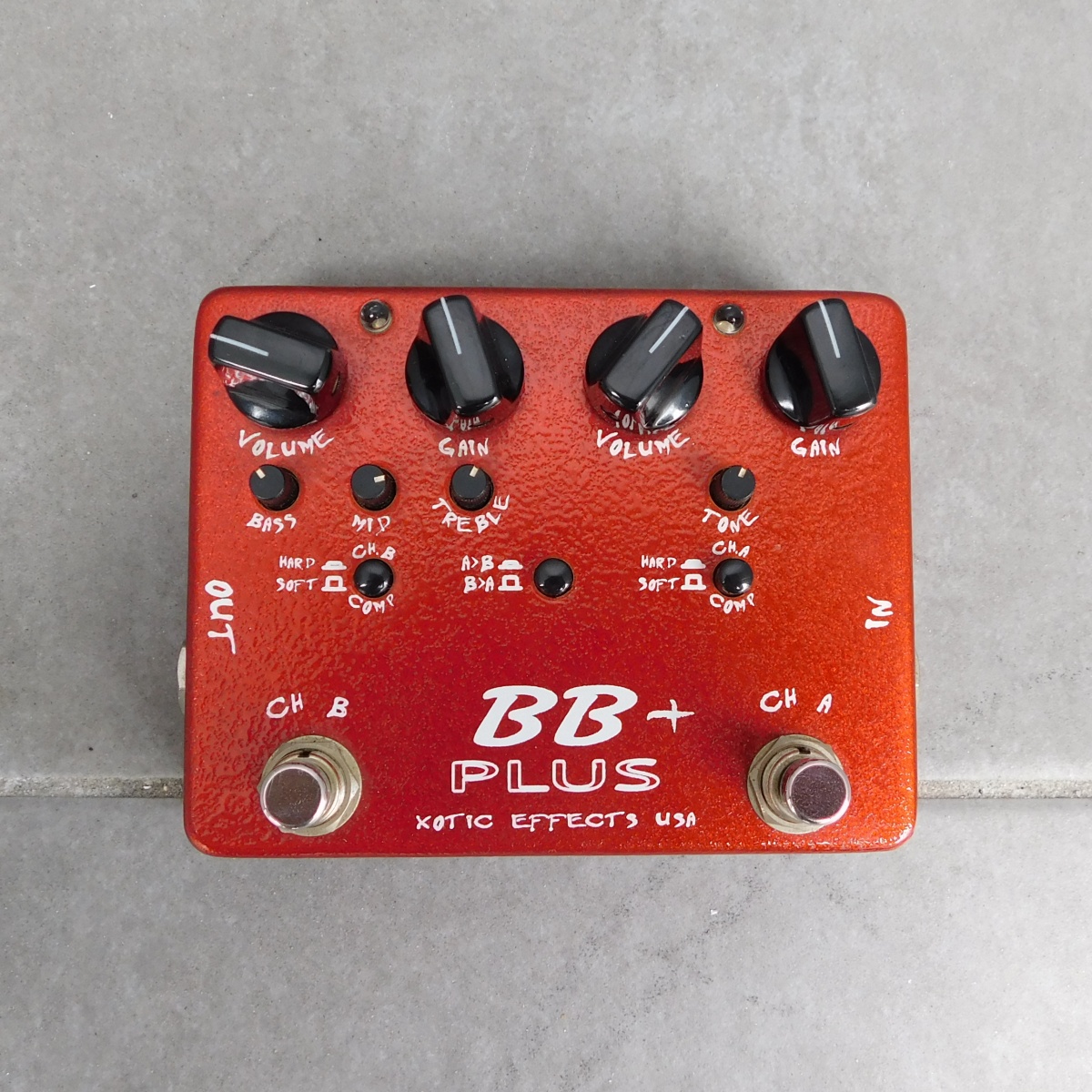 中古　XOTIC エキゾティック BB Plus 2chギタープリアンプ