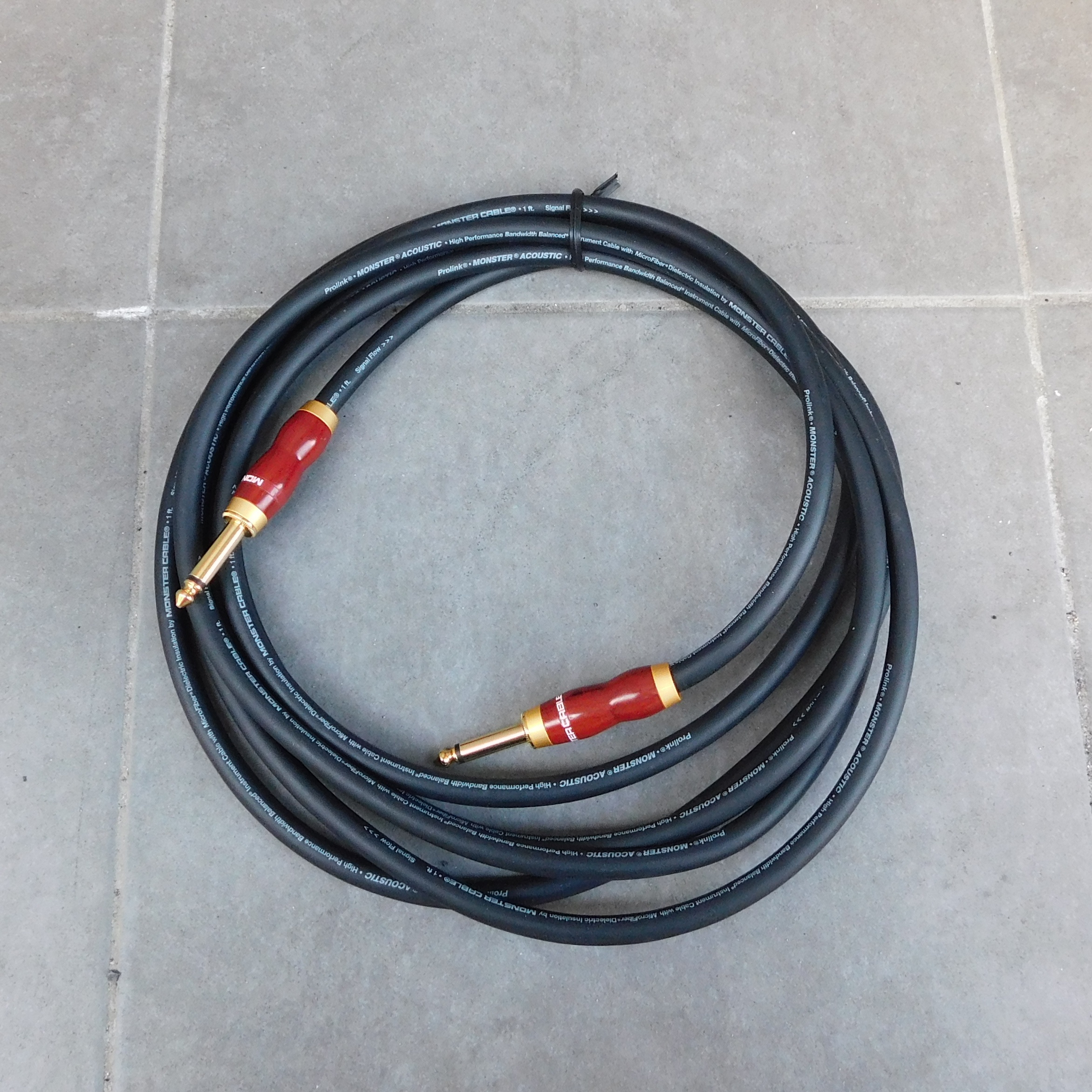 中古　Monster cable モンスターケーブル ACOUSTIC ACST 3.6m SS アコースティックギター用シールドケーブル